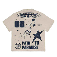 T-shirt décontracté Rich Star pour homme, personnalisable, manches courtes, 100 % coton ultra doux, coupe ample, jersey 300g, motif uni