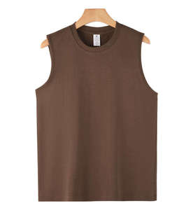 Débardeur de sport en coton pour homme, sans manches, pour la musculation, la course à pied, la gym, avec logo personnalisé - Product Image 4