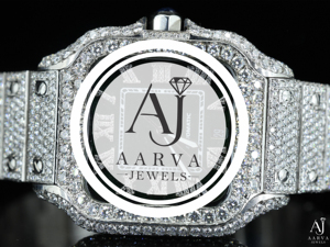 สีทองคำขาวนาฬิกาจักรกลคริสตัล BEZEL สไตล์เพชรสร้อยข้อมือนาฬิกาข้อมือเครื่องประดับหรูหราของขวัญ - Product Image 2