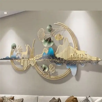 Décoration murale moderne en métal écologique, motif arbre de Ginkgo rond, design de branche avec feuilles dorées et turquoise, idéal pour Diwali