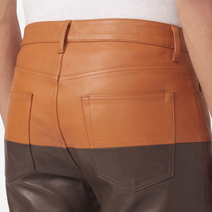 <b>Men</b> <b>Leather</b> Pants Manufacturer <b>Men's</b> Custom Made PU <b>Leather</b> Pant <b>Men</b> Zipper Fly <b>Leather</b> <b>Trouser</b> <b>Men's</b> Pocket <b>Leather</b> Pants - Product Image 4