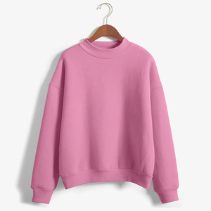 Nouveauté : Sweat-shirts légers pour femmes, col rond, manches trois-quarts, design personnalisé, broderie sur le devant, tissu polaire personnalisé - Product Image 1