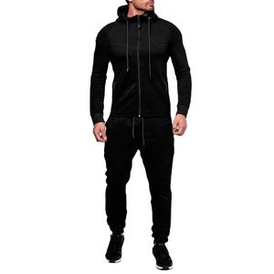 Nuevo conjunto de hombre primavera otoño Hombre Ropa Deportiva conjuntos de 2 piezas traje deportivo chaqueta + pantalón chándal masculino Asia Size6XL 7XL 8XL - Product Image 3