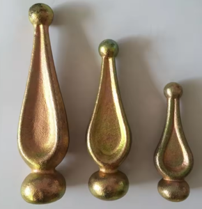 Decorative Wrought Iron Spear Finial <b>Fence</b> <b>Top</b> Cast Metal Gate Ornament Railing Pointed <b>Spike</b> Baluster Cap Eco-Friendly Easily - Product Image 5