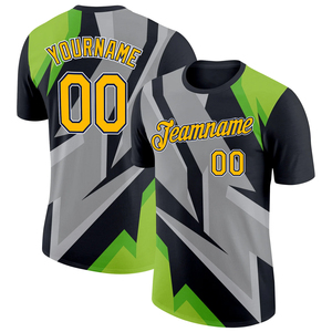 Maillot de football personnalisé sublimé pour homme, manches courtes, col rond, séchage rapide, polyester, impression du nom et du numéro de l'équipe, coupe régulière pour adulte - Product Image 5