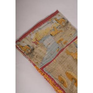 Vintage Kantha <b>Quilt</b> Handmade Printed Floral Cotton Washable Reversible Indian Boho Bedspread Eco Friendly Decor - Product Image 4