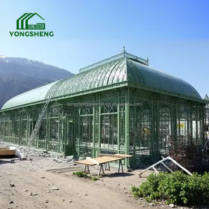 Custom classico giardino vittoriano serra telaio metallico facilmente assemblato per matrimoni ed eventi realizzati con materiale naturale - Product Image 6