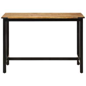 โต๊ะรับประทานอาหารไม้มะม่วงเนื้อแข็งขนาดกลาง สีน้ำตาลและสีดำ - Product Image 2