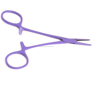 Pinza Hemostática Manual Recubierta de Titanio Púrpura, Pinza Arterial Recta con Bloqueo, Instrumento Quirúrgico para Cirugía General - Product Image 6