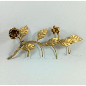 Crochet mural en fer forgé style provincial français, motif rose, style antique, porte-serviettes floral, crochet mural décoratif en métal pour chambre et salle de bain - Product Image 3