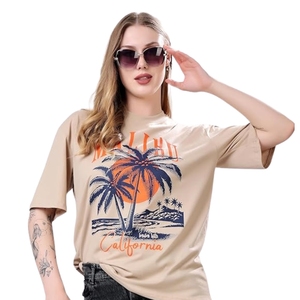 Women's Cotton Oversized Fit Tshirt Printed Oversized t <b>Shirts</b> Longline Drop Shoulder <b>Boho</b> Style T-<b>Shirt</b> - Product Image 1