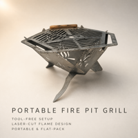 Barbecue portable pliable au charbon de bois de taille moyenne pour camping, pique-nique et extérieur - Vente en gros