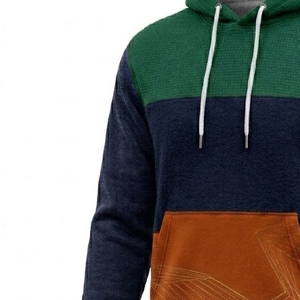 Hoodie de luxe en laine de mouton avec silhouette à longue traîne, vêtement streetwear personnalisé, solutions OEM ODM - Product Image 3