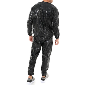 OEM Most Popular Design Men's Breathable Weight Loss Slimming <b>Sauna</b> Suits Custom Plain Polyester Fiber High Quality - Product Image 2
