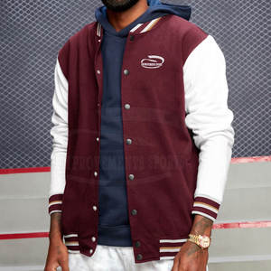 Más vendidos último diseño Stand Collar Letterman chaqueta transpirable abrigo de invierno de gran tamaño - Product Image 4