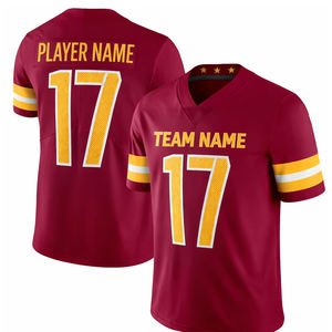 Camiseta de Fútbol Americano Personalizada, Uniforme de Equipo de Malla Transpirable, Camiseta Sublimada Anti-UV de Secado Rápido con Nombre de Jugador Personalizado - Product Image 1