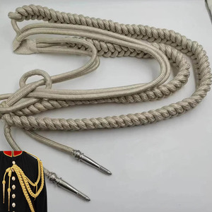 Aiguillette de Cordón Metálico Trenzado Verde para Uniformes Clásicos - Product Image 3