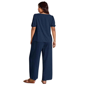 Ensemble de combinaison imprimée tendance pour femmes, vêtements en deux pièces - Product Image 3