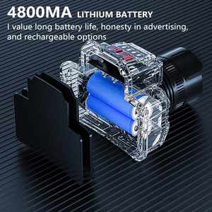 CITICITY Rechargeable T8 <b>LED</b> Headlamp <b>with</b> <b>Motion</b> <b>Sensor</b> Super Bright for Adults-Aluminum Alloy Construction - Product Image 2