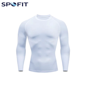 Custom <b>Compression</b> <b>Shirt</b> <b>Men</b> Long Sleeve Gym Wear Quick Dry Rash Guard Fitness Base Layer Sports <b>Shirt</b> OEM Manufacturer - Product Image 1