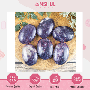 Fabricant leader de pierres de palmier en lépidolite naturelle de 2,5 pouces de la meilleure qualité, cristaux de guérison de 1 kg pour l'équilibre émotionnel et l'énergie apaisante - Product Image 6