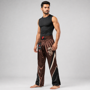 Pantalon de kick-boxing professionnel avec coutures renforcées, confort léger et durabilité accrue pour les athlètes actifs - Product Image 4