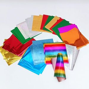 Pellicola di Trasferimento Reattiva in 17 Colori, 102 Fogli per Sistema di Stampa a Caldo, Carta Olografica per Trasferimento Termico - Product Image 2