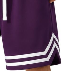 Custom Purple and White <b>Mens</b> Basketball <b>Shorts</b> Custom Logo Athletic Training Gym Sports Mesh Breathable Quick Dry Casual <b>Shorts</b> - Product Image 4