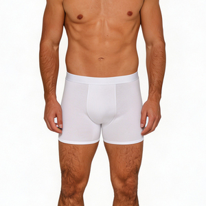 Custom Men's Mid-Rise <b>Boxer</b> Shorts Knitted Stretch <b>Trunk</b> Underwear Soft Comfortable Breathable Fit for Private Label Wholesale - Product Image 4