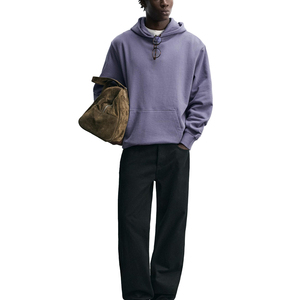 Sudadera con Capucha Premium de Corte Regular y Tejido Grueso |   Sudadera de Felpa de Lujo Informal de Invierno 100% Algodón para Hombre - Product Image 4