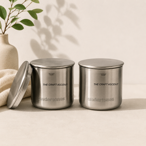 Wholesale Custom Logo Minimalist Stainless Steel <b>Candle</b> Jar Wth Airtight Lid Industrial Style Empty Metal <b>Candle</b> Container - Product Image 6