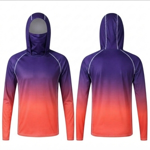 เสื้อตกปลา Blank Athletic SPF แบบมีฮู้ดน้ำหนักเบาสำหรับผู้ชาย พร้อมกระเป๋าเสื้อด้านซ้าย - Product Image 2