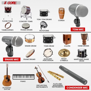 Micrófono de Condensador XLR de 5 Núcleos para Conga, Snare y Tom, Micrófonos para Instrumentos de Percusión - Product Image 3