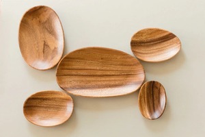 Bandeja Decorativa de Madera Artesanal India Estilo Art Deco con Diseño de Cuerda, Forma Redonda, Adorno para el Hogar, Ideal para Bodas y Eventos - Product Image 4