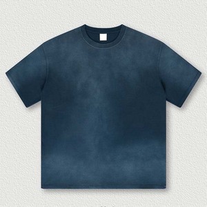 เสื้อยืดคอตตอน 230 กรัม สำหรับผู้ชาย ไซส์พลัส ทรงหลวม สไตล์วินเทจ ล้างสีแบบ Stone Acid Wash เสื้อยืดโอเวอร์ไซส์สั่งทำพิเศษ สไตล์ไฮสตรีท - Product Image 4