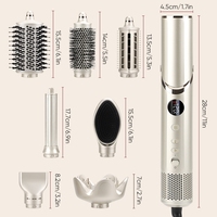 Accessoires pour cheveux, brosse à air chaud, sèche-cheveux BLDC haute vitesse, sèche-cheveux ionique 8 en 1 multi-styler avec accessoire peigne