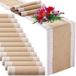 Rustic Style Jute Table Runner – Handmade Natural Fiber Table Decor for Wedding and Dining Decoration - Product Image 3
