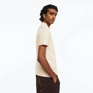 Polo Homme Personnalisable en Gros – Tissu Piqué Polyester/Coton Anti-Plis Respirant à Manches Courtes Boutonné Uni Effet Soie - Product Image 3