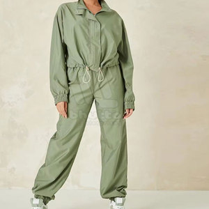 High Quality Solid <b>Women</b> <b>Windbreaker</b> Set Casual 2-Piece Breathable Eco-Friendly Polyester/Nylon Reasonable Price - Product Image 4