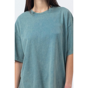 Camiseta de Mujer Estilo Vintage con Lavado Ácido, Corte Holgado, Algodón, Logotipo Personalizado, Fabricante de Marca Privada - Product Image 3