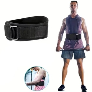 Adjustable Waist Support <b>Belt</b> For <b>Weight</b> Lifting Strength <b>Training</b> Unisex Polyester Buckle Closure Breathable Fitness Protection - Product Image 1