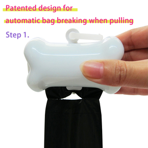 Custom Eco-Friendly 50-Roll Dog Poop <b>Bags</b> <b>Dispenser</b> Blue <b>Plastic</b> with Custom Logo From Taiwan - Product Image 4