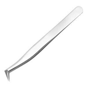 Pinces à cils professionnelles de précision en acier inoxydable – Outil premium pour extensions de cils volume et classiques - Product Image 5