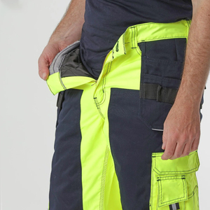 Pantalones de Trabajo de Alta Visibilidad para Hombre, con Rayas Reflectantes, Múltiples Bolsillos, Transpirables, Corte Recto, Estilo Lona de Peso Medio - Product Image 5