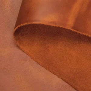 Casual Luxury Brown Hard Wax <b>Pull</b> Up Cowhide Leather Material Splendid For Custom Footwear Western <b>Boots</b> Everyday Tote Crafts - Product Image 3