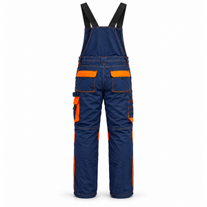 Salopette de travail robuste en coton respirant pour homme, pantalon de travail personnalisé avec poches cargo, genouillères renforcées, ajustable - Product Image 3