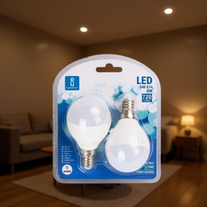 Lampadina Led G45 E14 9W 6400K Luce bianca fredda 720Lm Luce a risparmio energetico - Product Image 2