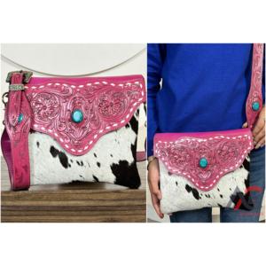 Bolsos cruzados de cuero vacuno hechos a mano de gran capacidad para mujer, bolso cruzado multifuncional de un solo hombro, artículo en oferta. - Product Image 1