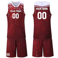 Ensemble uniforme de basket-ball tendance en sublimation, 100 % polyester, maillot sans manches