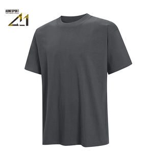 T-shirt décontracté pour homme, coupe classique, 210 g/m², respirant, à manches courtes, avec épaules tombantes et col rond - Product Image 2